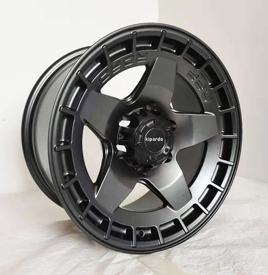 Kipardo Aluminum 17 Inch Matt Gun Metal 17x9 5 Hole 6x139.7 4x4 SUV Offroad Alloy Wheel Rim